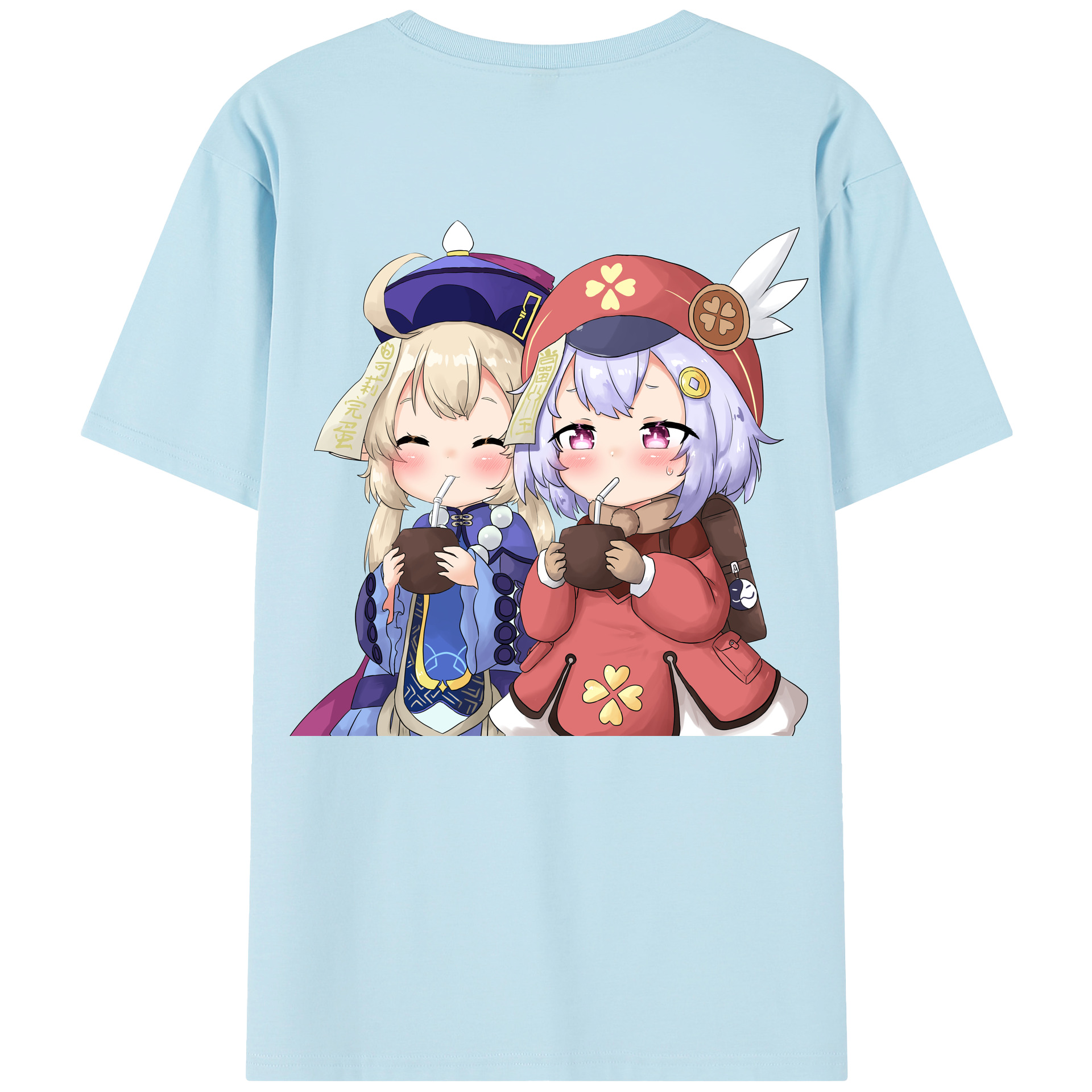 げんし神 七七 なな  genshin Nana 綿100％半袖Tシャツ（背面プリント）